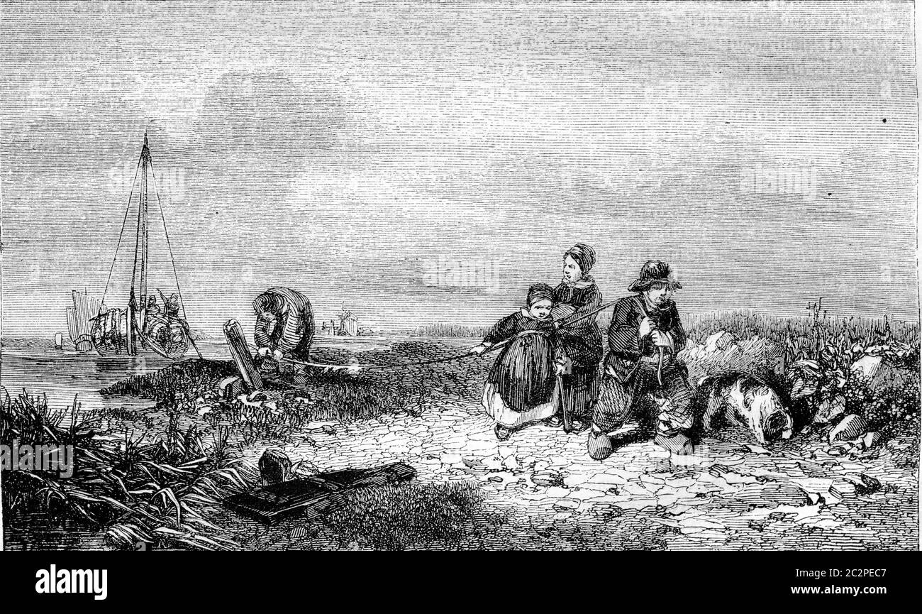 Old sea man painting Black and White Stock Photos & Images - Alamy