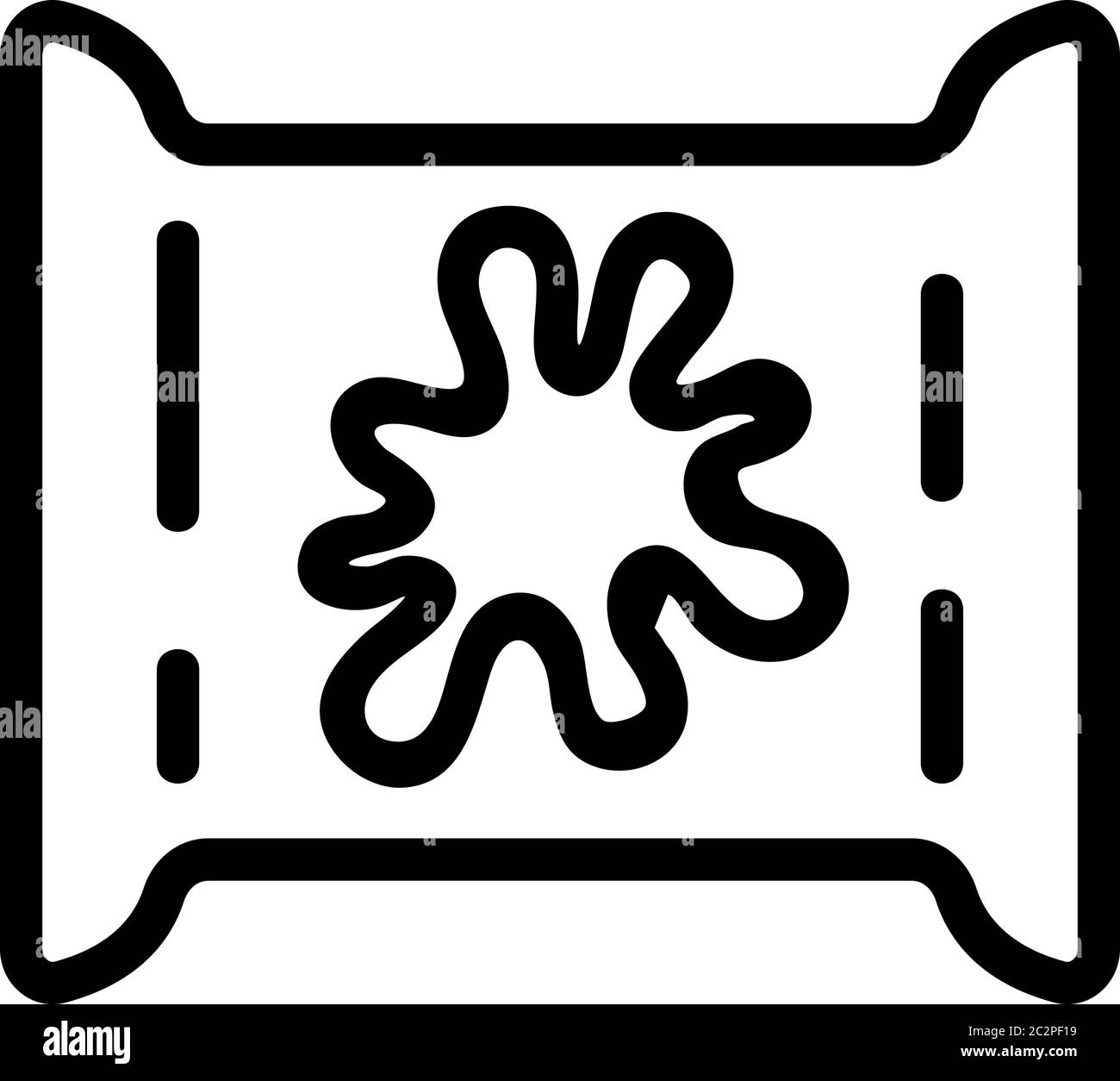 slime toy package icon vector outline illustration Stock Vector Image ...