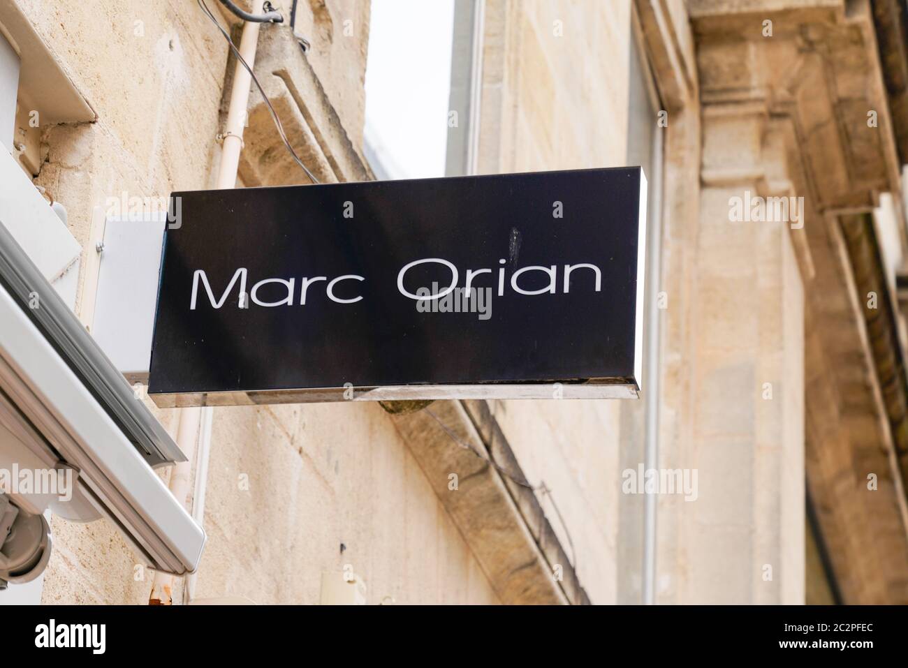 Bordeaux , Aquitaine / France - 06 14 2020 : marc orian logo sign store ...