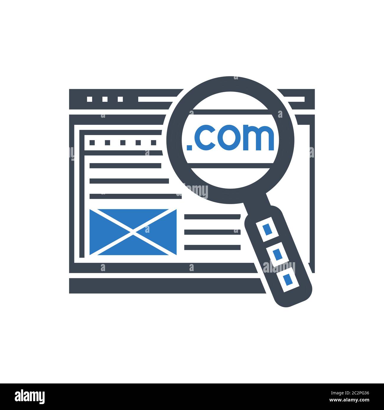 Domain Vector Glyph Icon Stock Vector