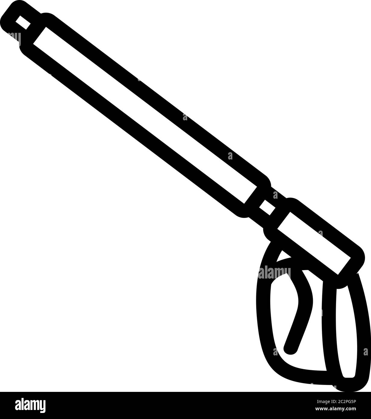 pressure washer equipment gun icon vector outline illustration Stock