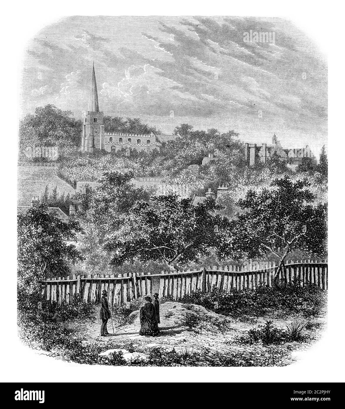 Harrow on the hill harrow london england Black and White Stock Photos