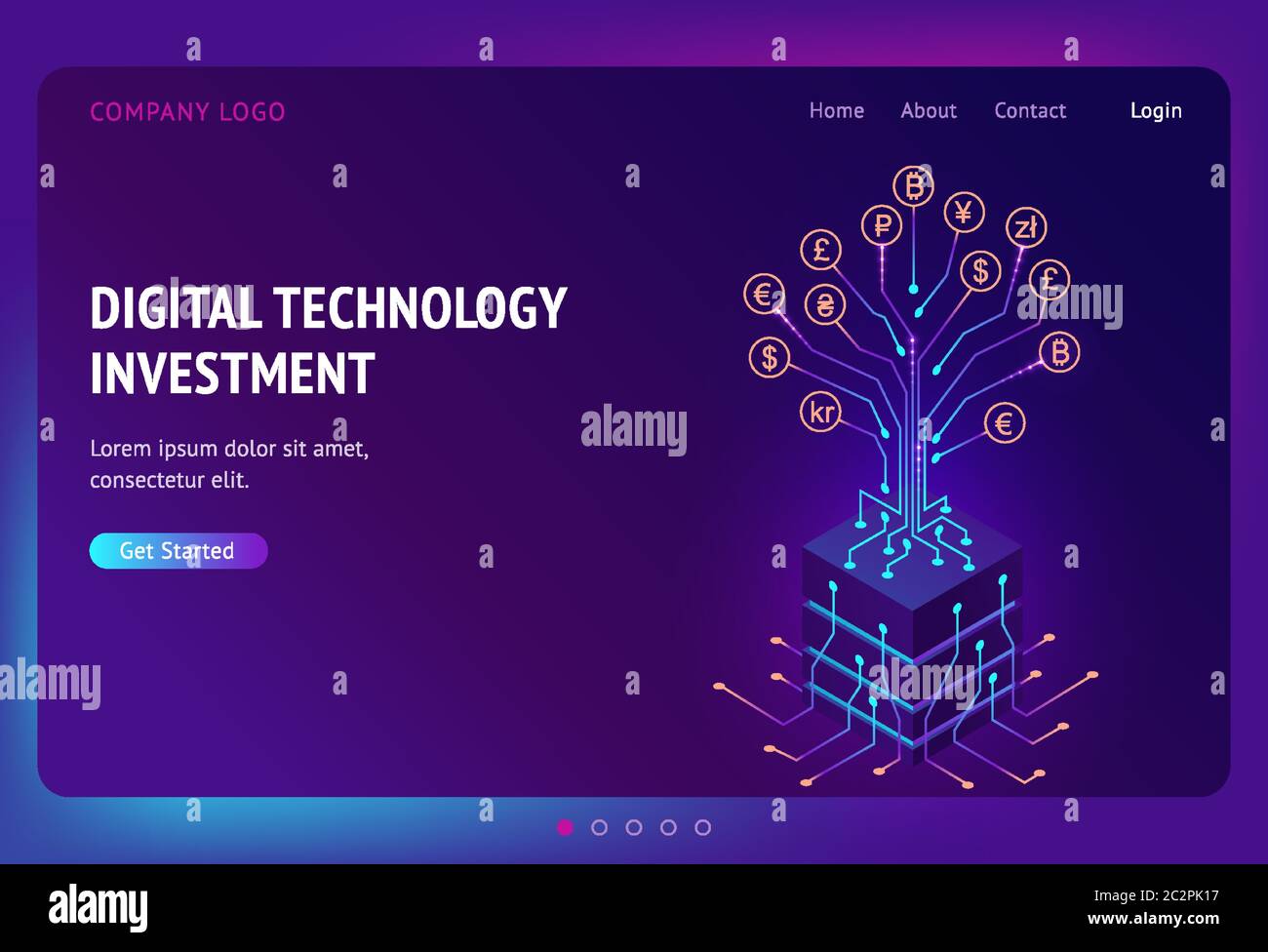 Digital Technology Investment Isometric Landing Page Business Profit Growth Concept Returns On Investment With Money Tree Currency And Cryptocurrency Coins On Circuit Branches 3d Vector Web Banner Stock Vector Image Art Digital Technology Investment Isometric Landing Page Business Profit Growth Concept Returns On Investment With Money Tree Currency And Cryptocurrency Coins On Circuit Branches 3d Vector Web Banner Stock Vector Image Art