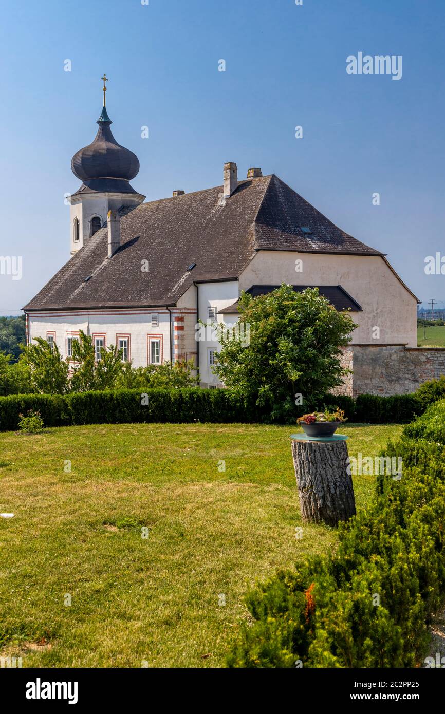 Monastery winery Thallern near Gumpoldskirchen, Lower Austria, Austria Stock Photo