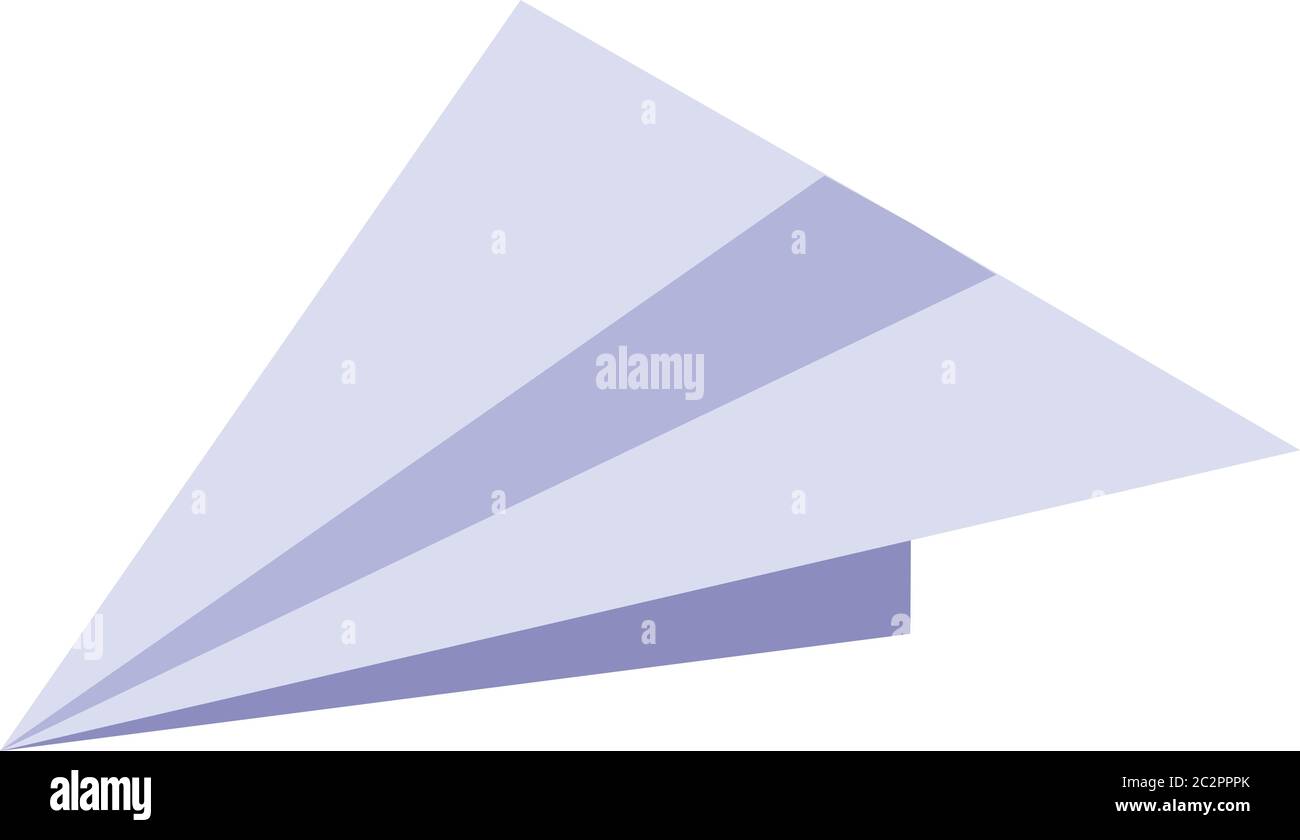 Paper plane icon, isometric style Stock Vector