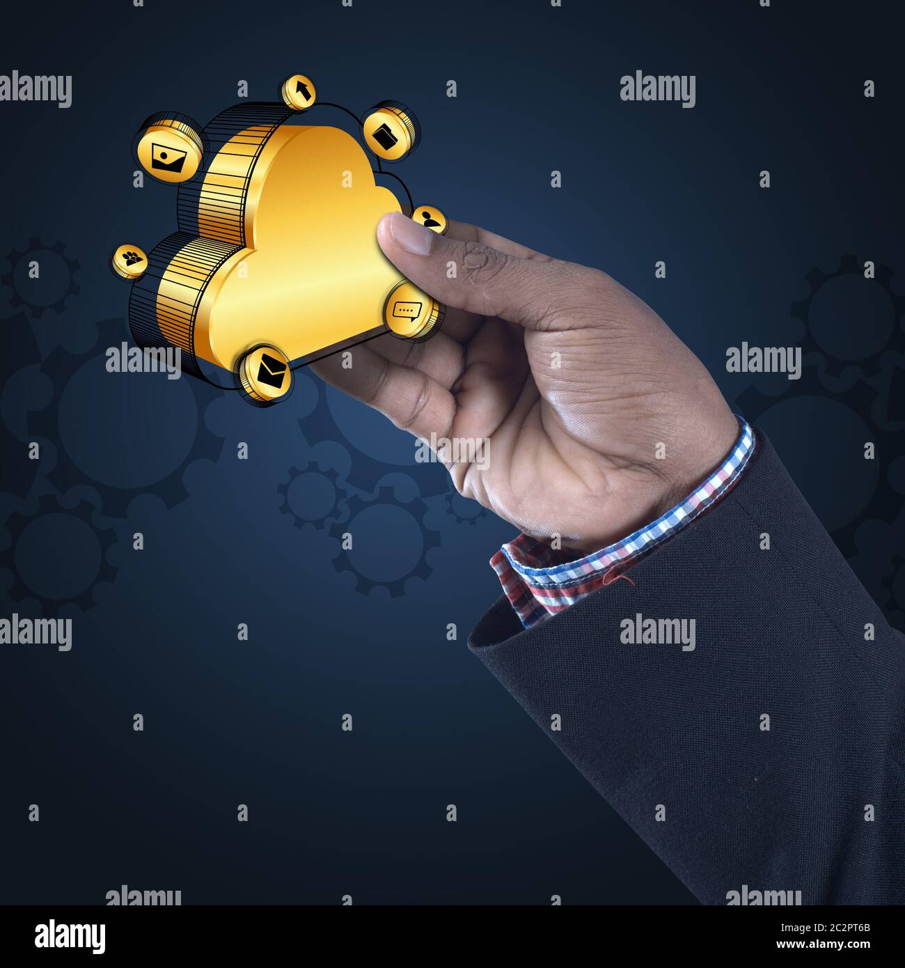 cloud computing concept Stock Photo