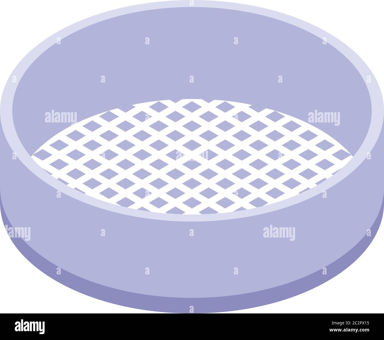 Cook sieve icon, isometric style Stock Vector