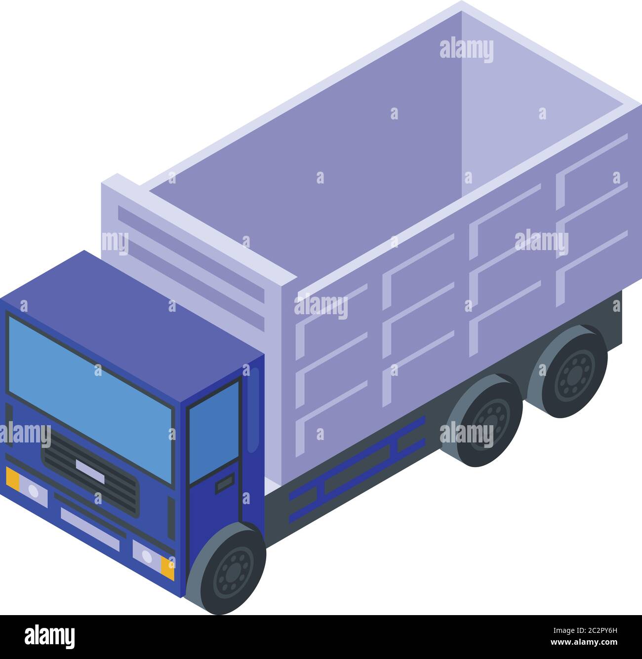 Cargo tipper icon, isometric style Stock Vector