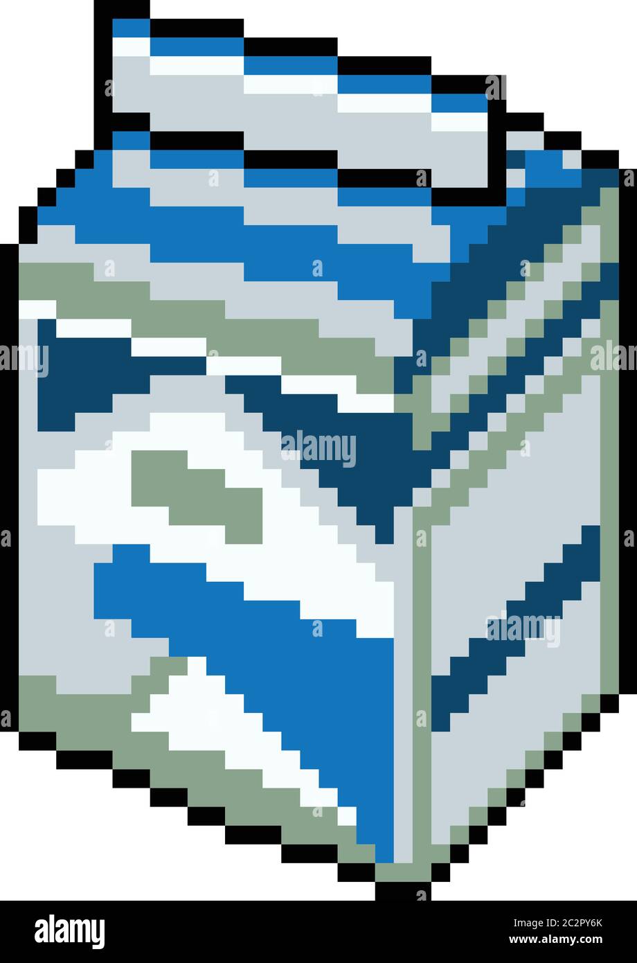 vector pixel art milk box isolated cartoon Stock Vector Image & Art - Alamy