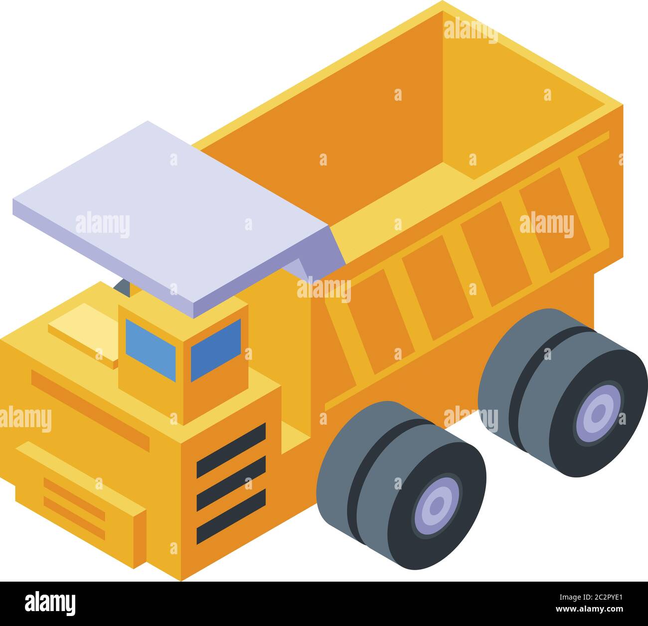 Dumper icon, isometric style Stock Vector