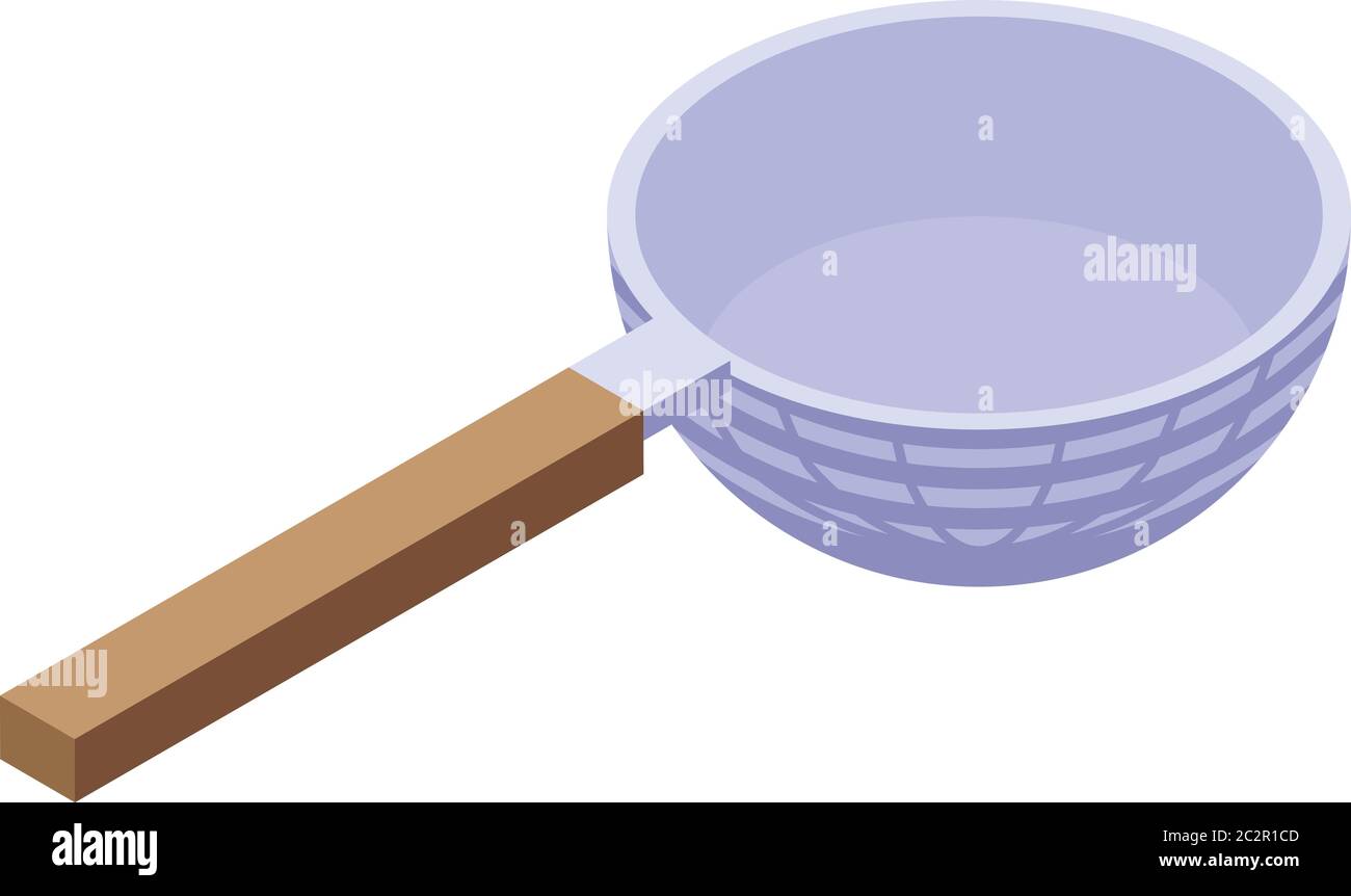 Sieve utensils icon, isometric style Stock Vector