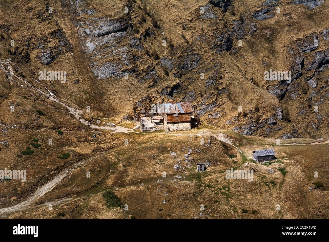 House in the Mountains Stock Photo