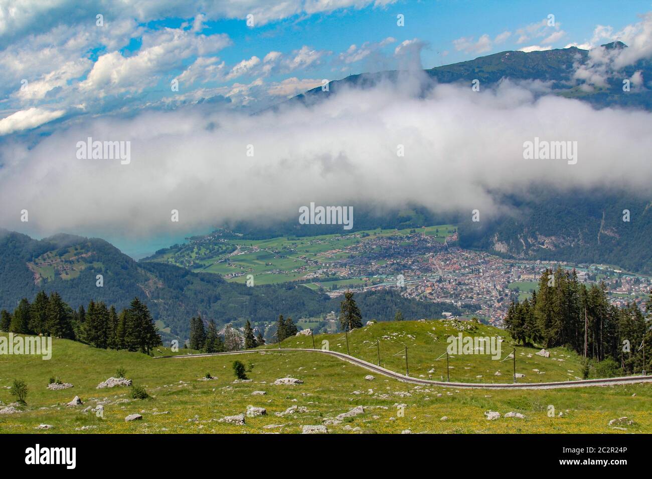 Swiss alps mountain view hi-res stock photography and images - Alamy