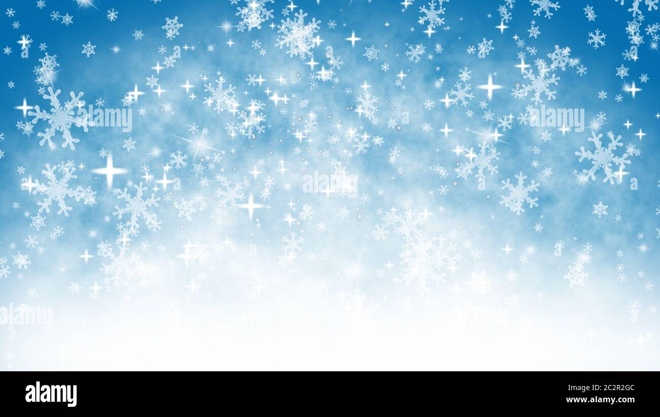 3d falling snowflakes hi-res stock photography and images - Alamy