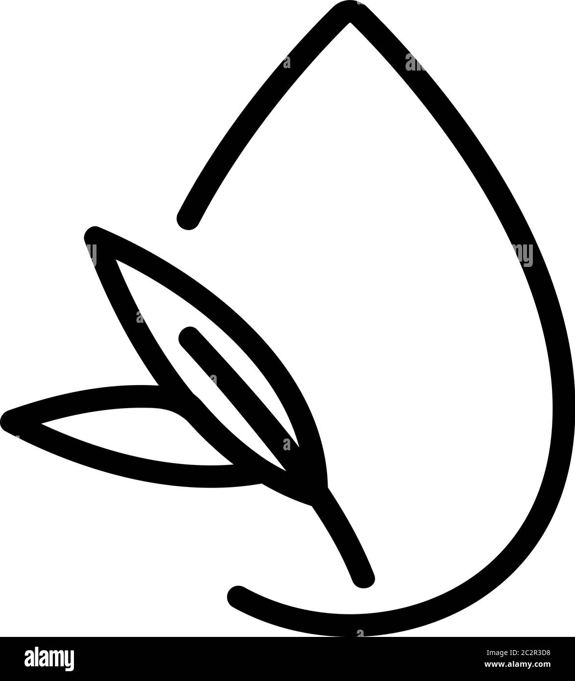eucalyptus liquid drop icon vector outline illustration Stock Vector ...