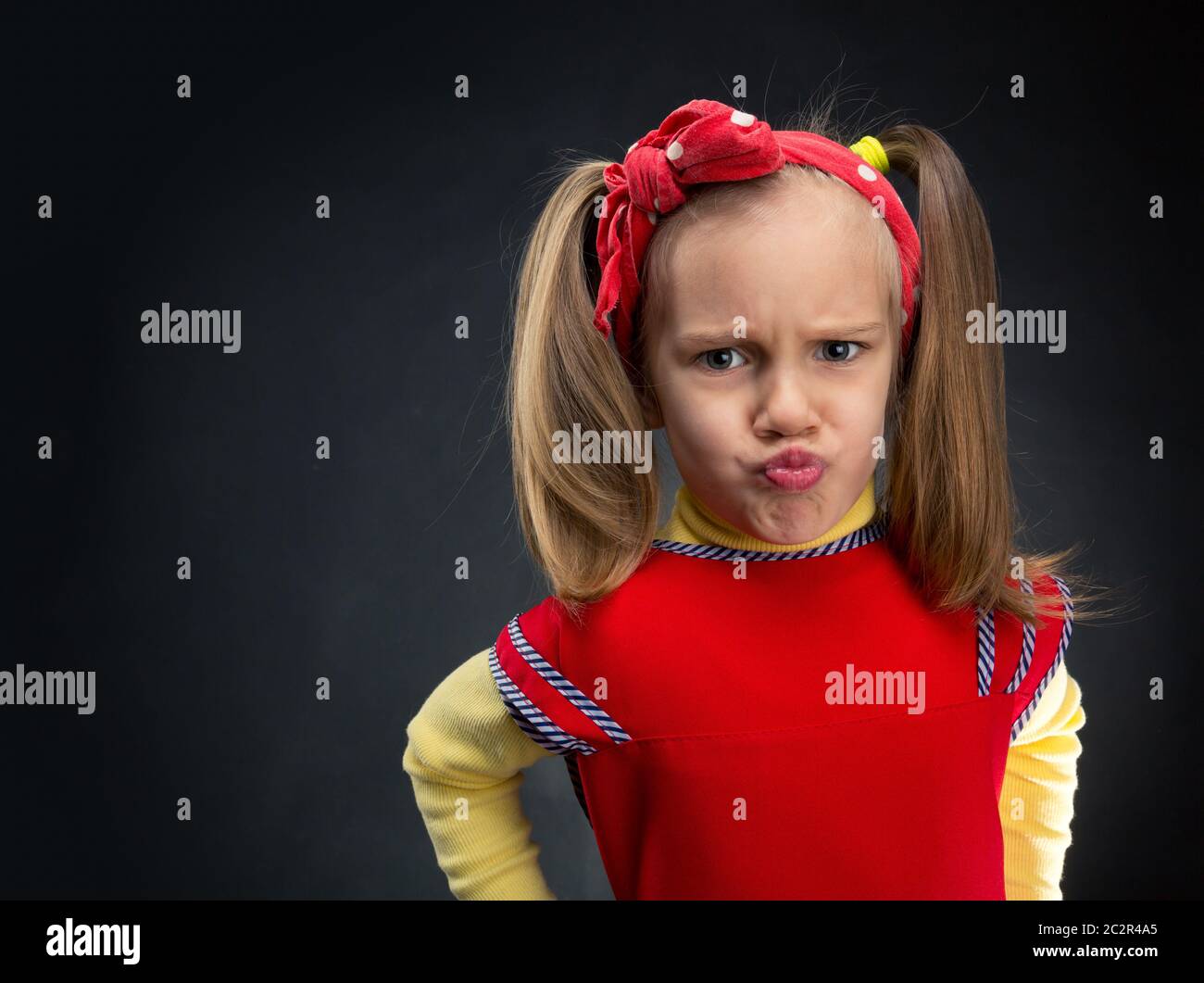 Funny Little Girl Making Faces High Resolution Stock Photography And Images Alamy