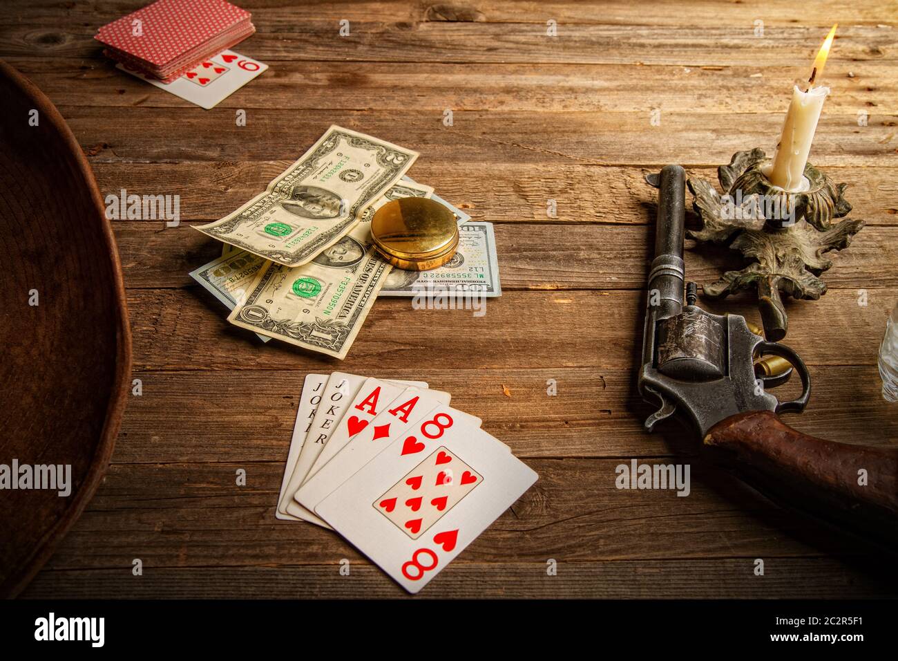 playing card gun Stock Photo Alamy