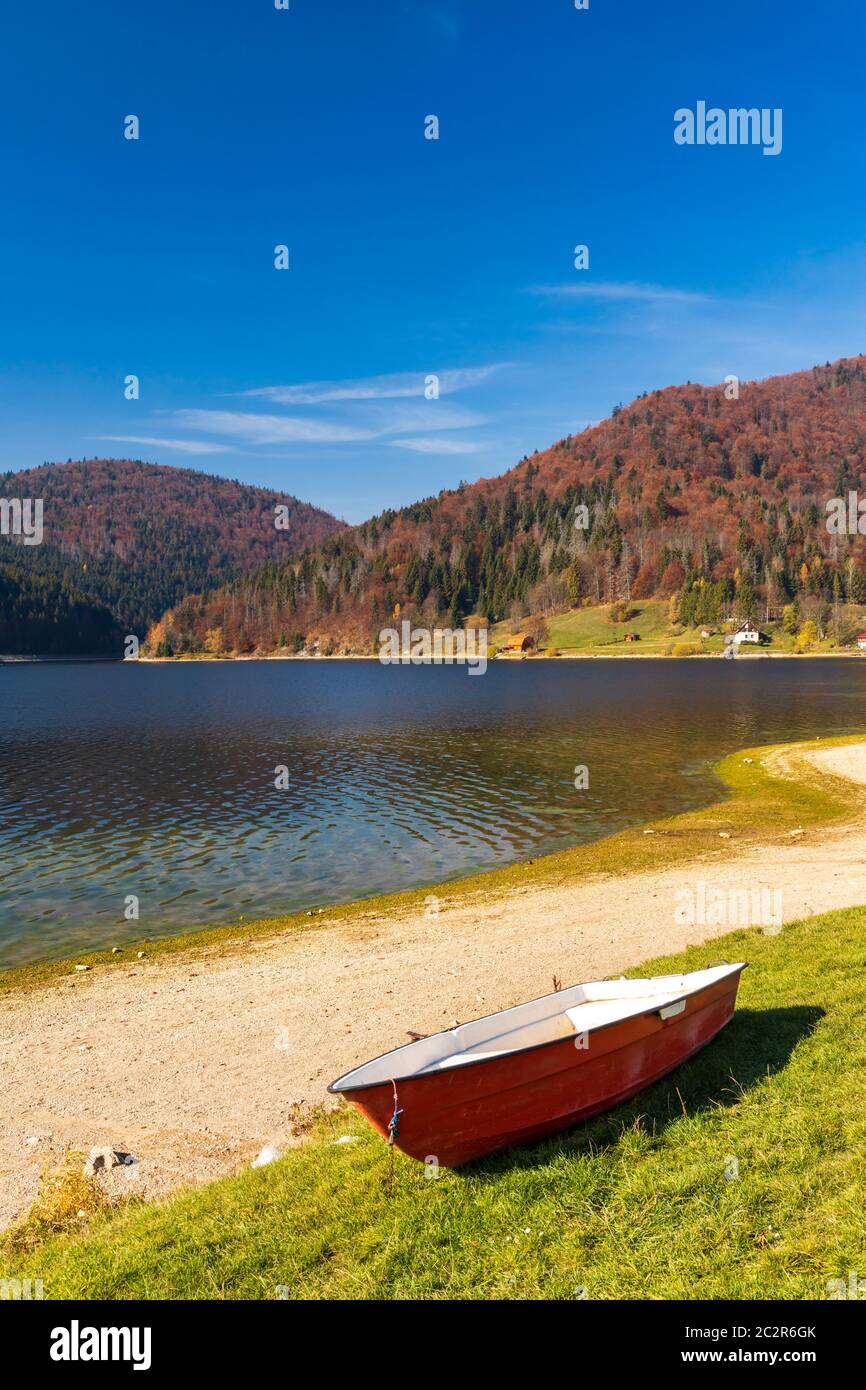 Palcmanska Masa lake near Dedinky, National Park Slovensky Raj, Slovakia Stock Photo