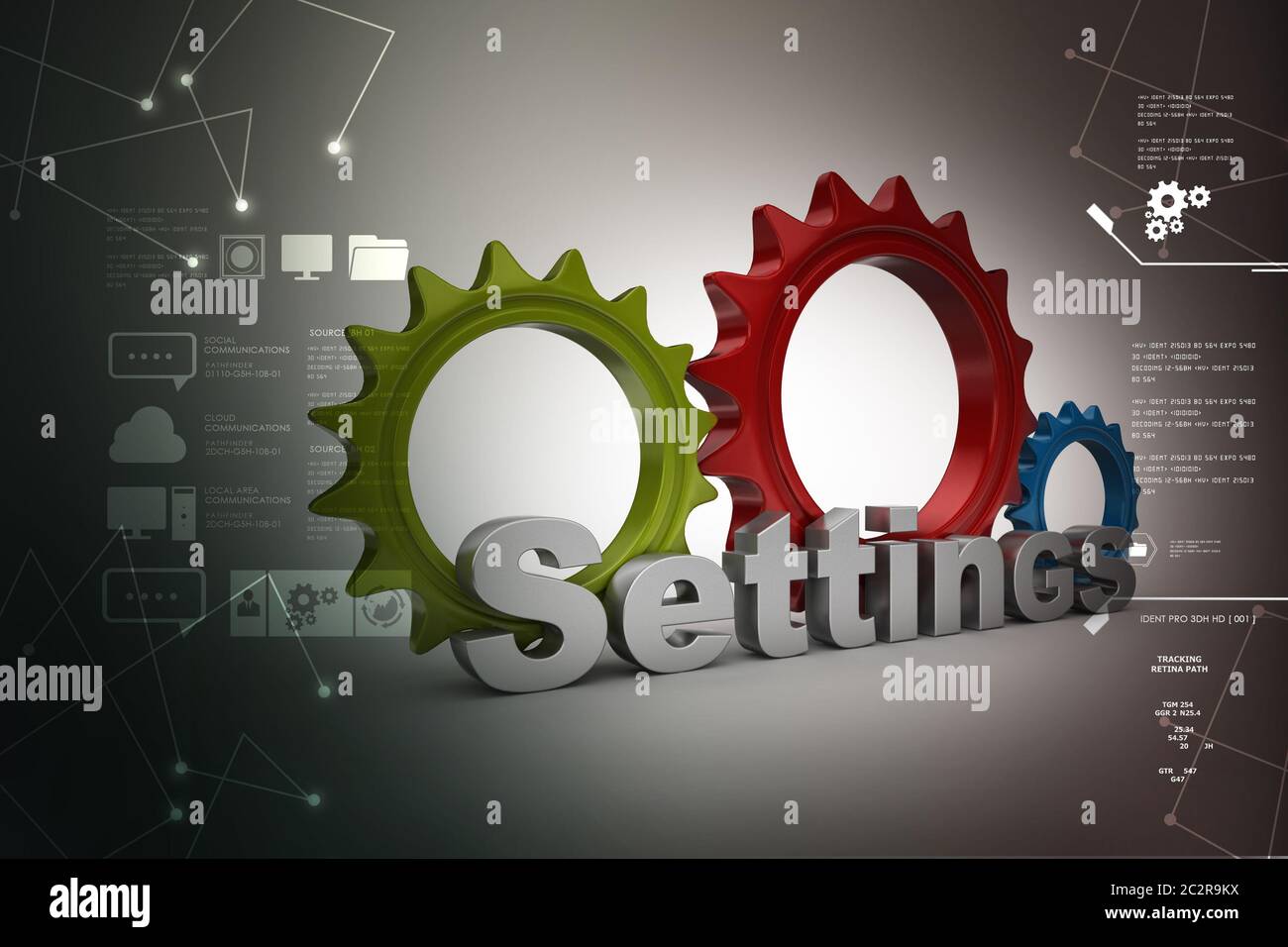 tools and settings icon Stock Photo