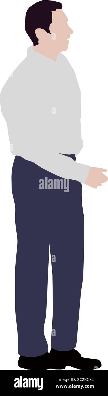 Faceless standing man vector illustration Stock Vector Image & Art - Alamy
