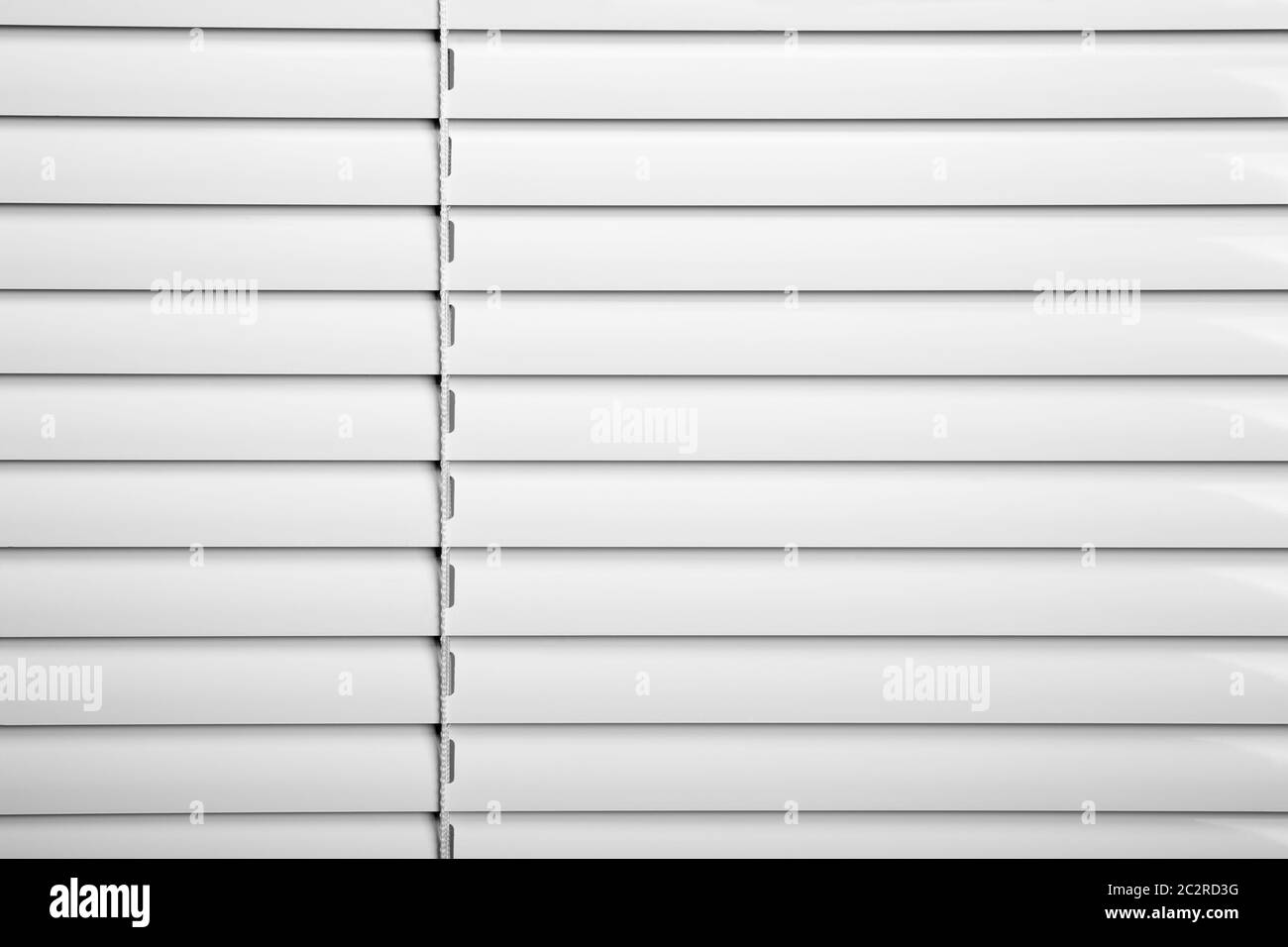 White plastic window blinds close studio shot Stock Photo Alamy