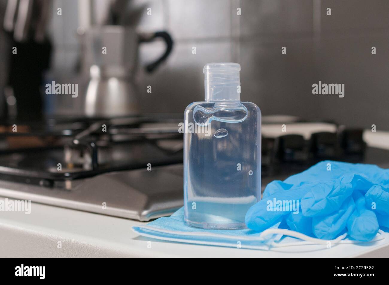 sanitizing bottles on stove