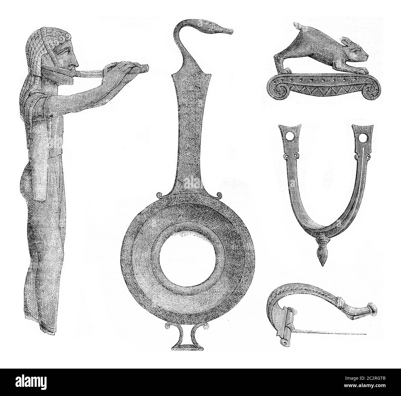 Votives and various bronze objects found in the ruins of Dodona