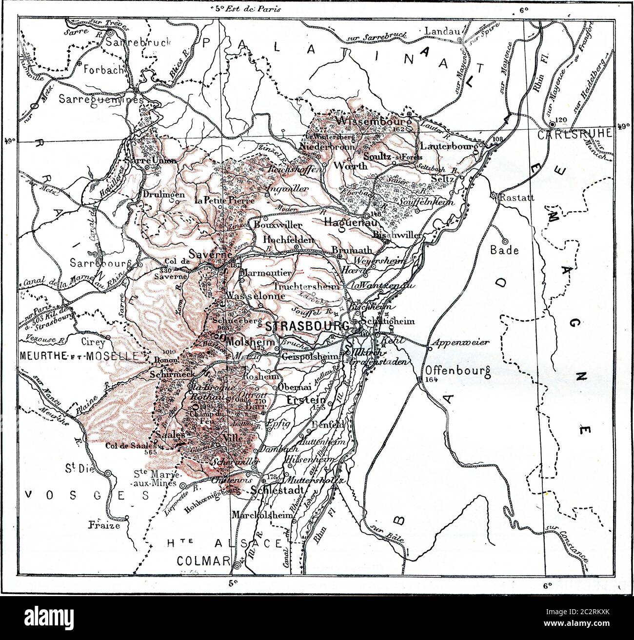 Map Of Alsace High Resolution Stock Photography and Images - Alamy