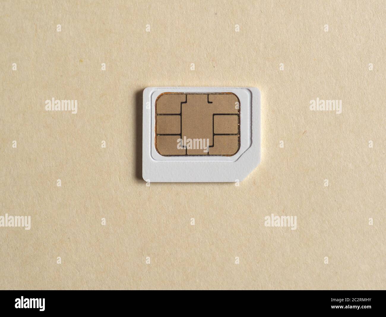 Trio sim card (including standard, micro and nano size) for mobile phone Stock Photo