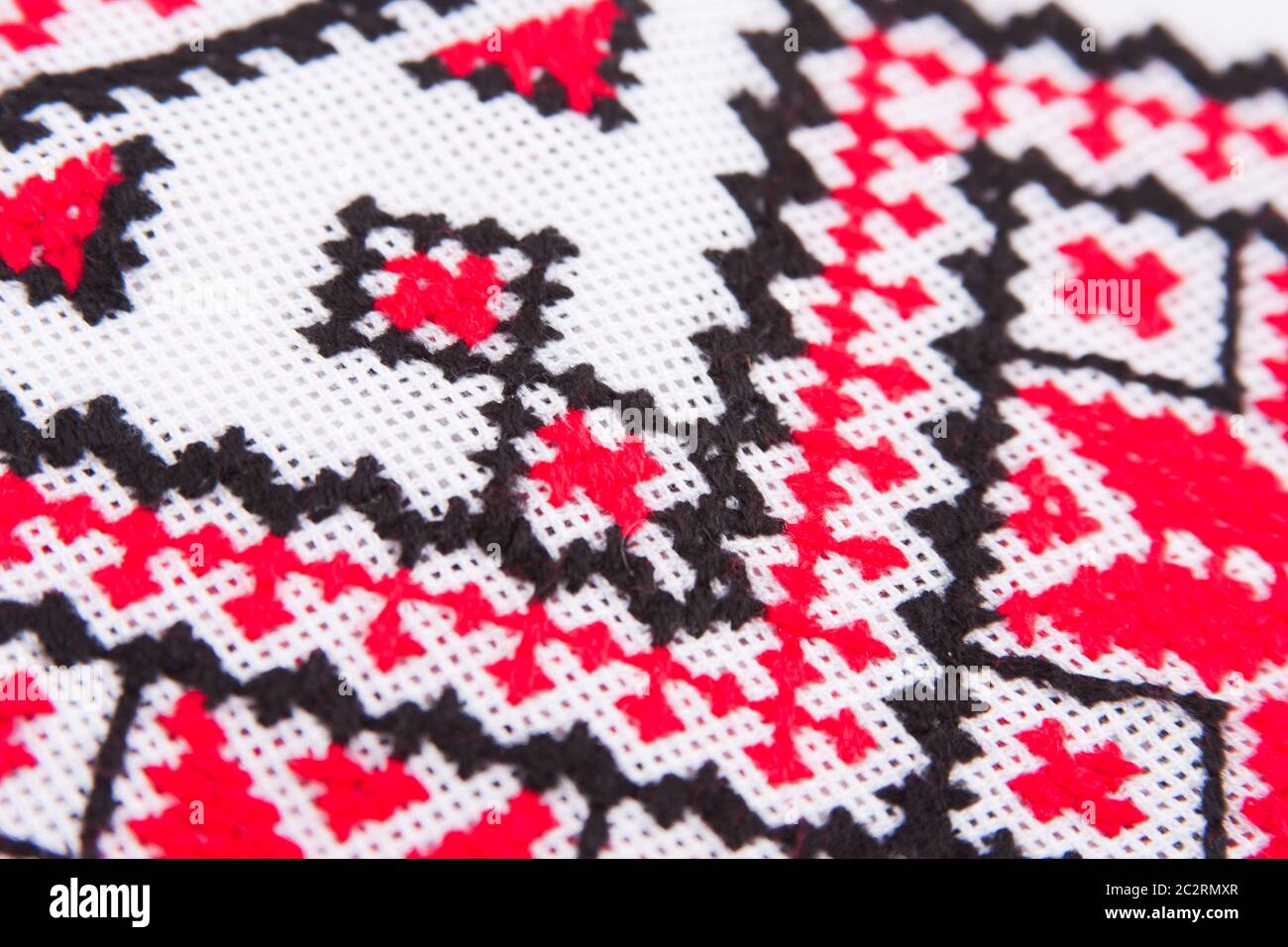 Ukrainian traditional embroidery patterns. Close-up diagonal view Stock ...