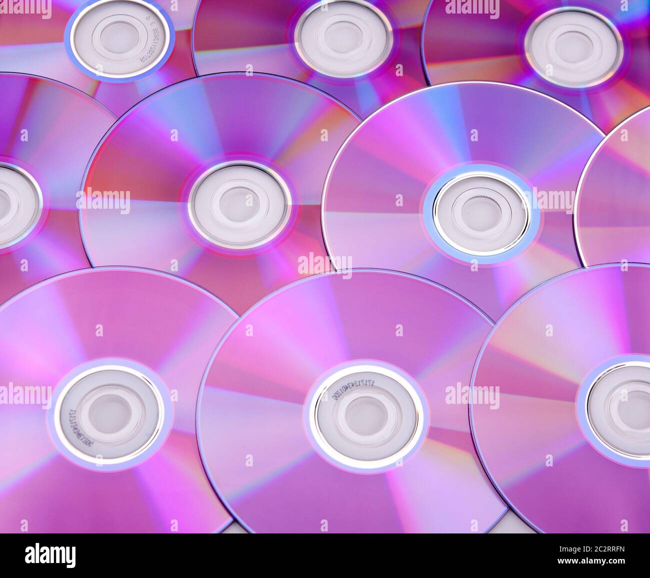 Closeup of CDs. Use for background or texture Stock Photo Alamy