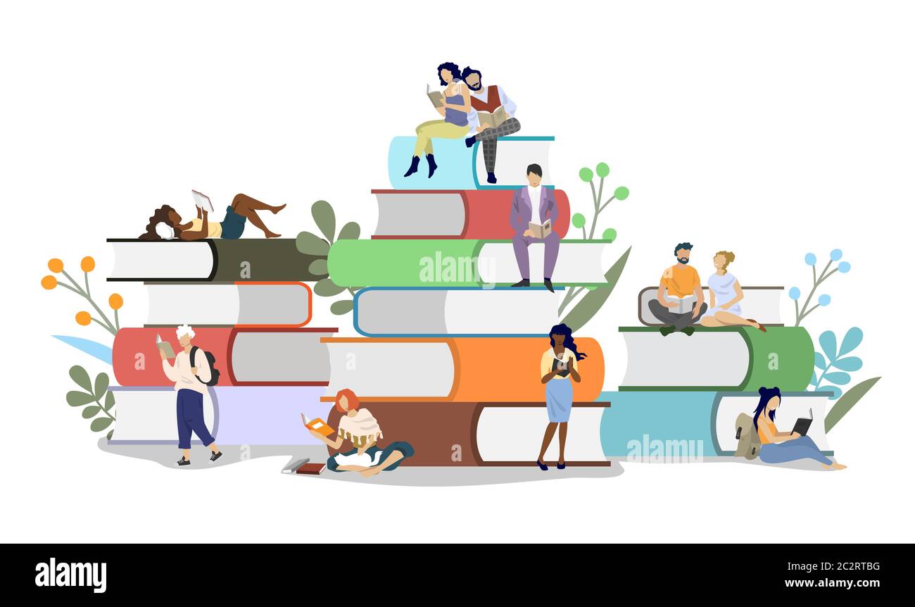 Book Event Vector Book festival concept vector flat style design illustration Stock ...