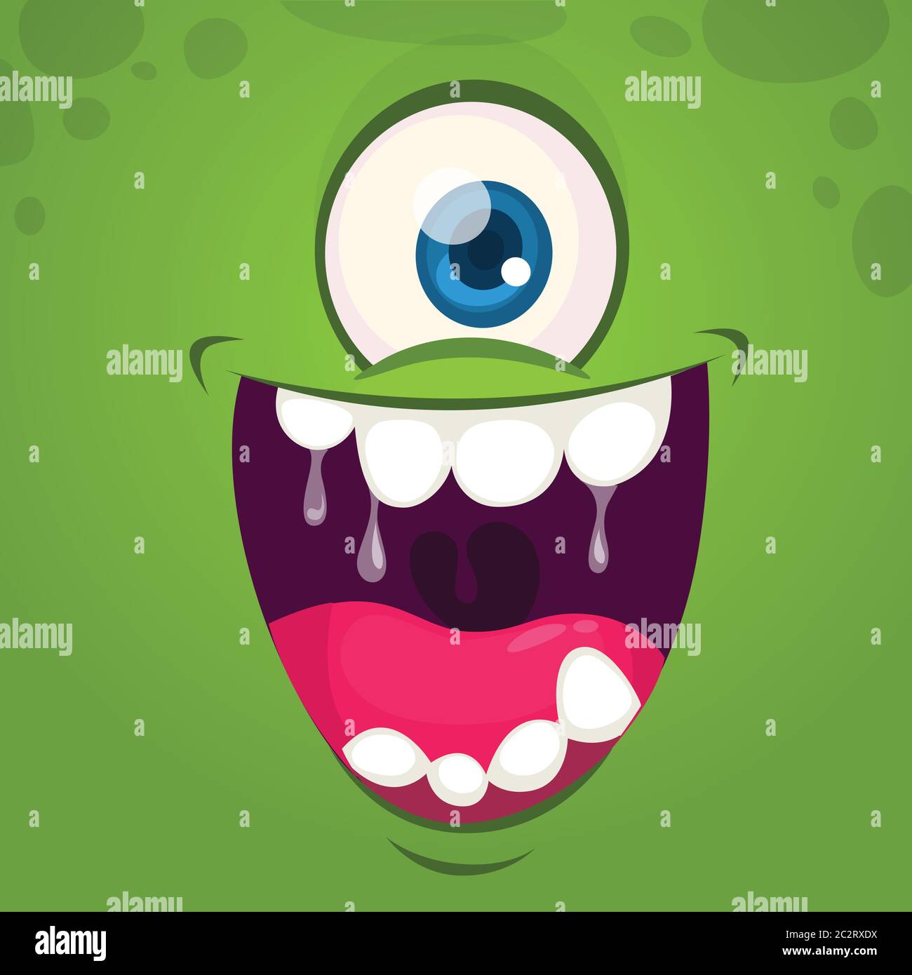 Cute devil cartoon character holding trident or pitchfork. Halloween illustration Stock Vector