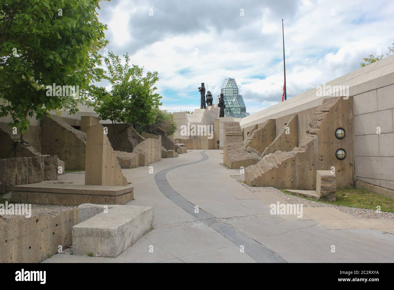 The Peacekeeping monument close to National Gallery of Canada, Ottawa, Canada Stock Photo