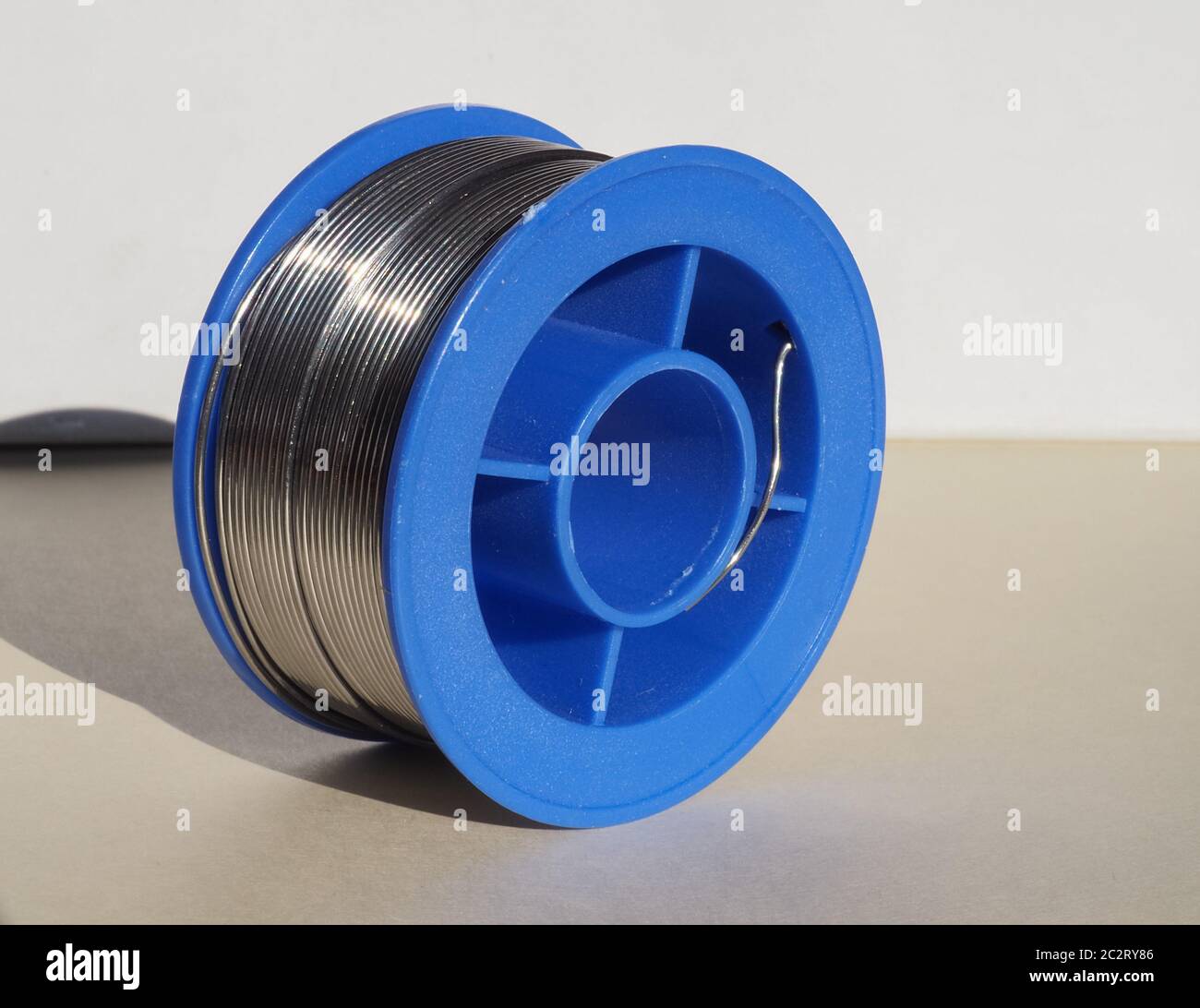 spool of solder wire for electrical soldering Stock Photo Alamy