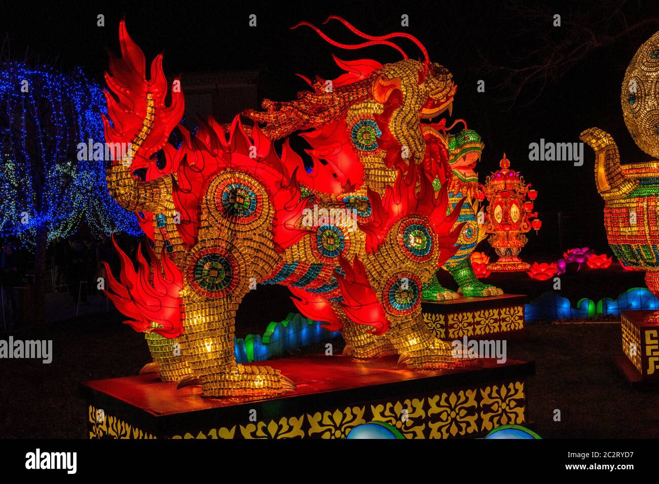 France Gaillac Tarn 12-2018: The festival of lanterns one of the ...
