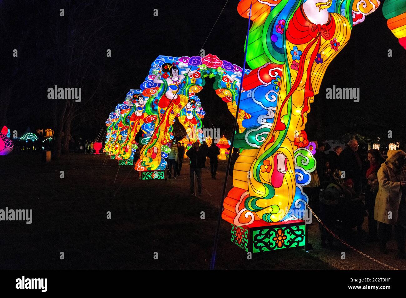 France Gaillac Tarn 12-2018: The festival of lanterns one of the ...