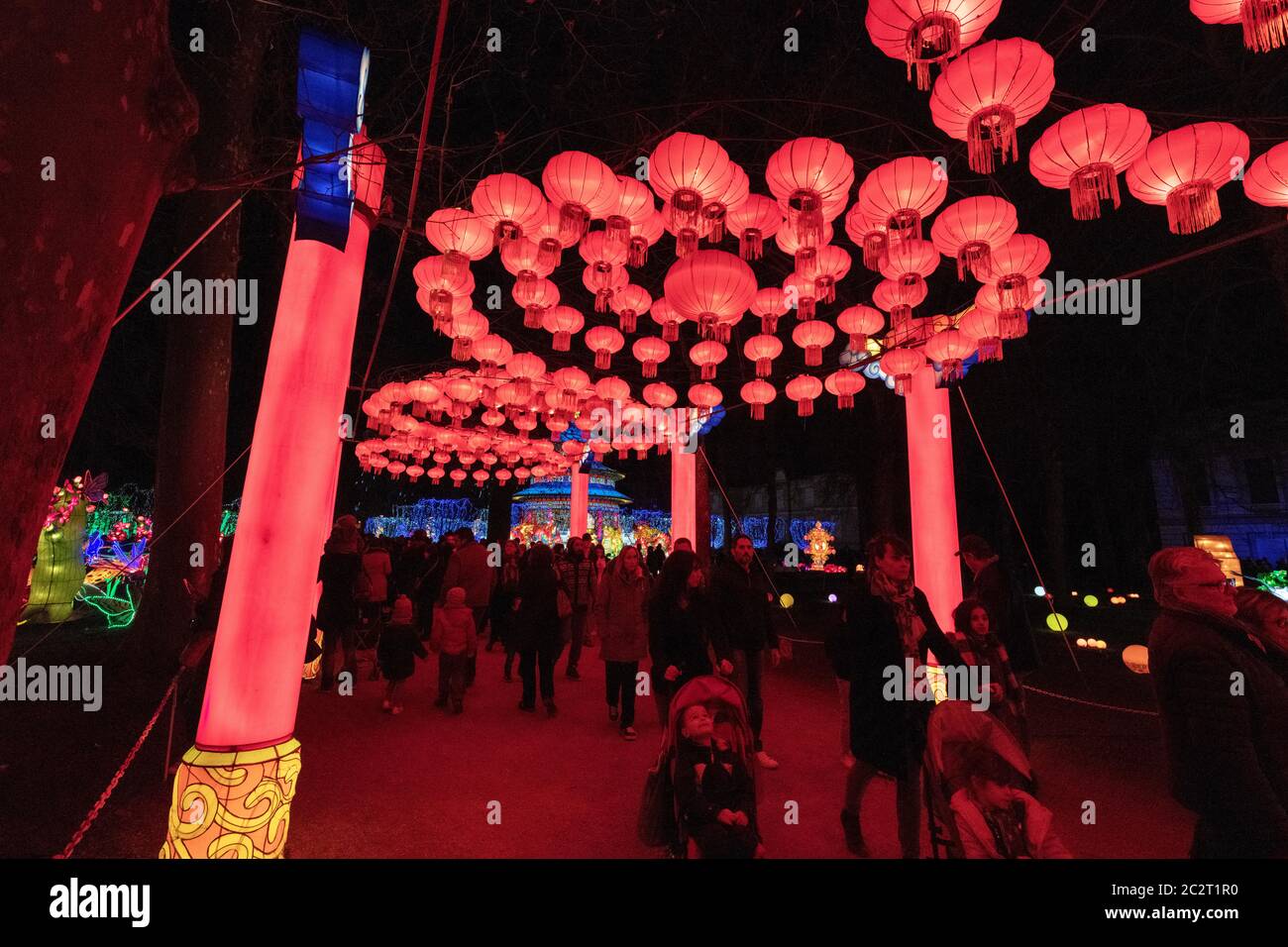 France Gaillac Tarn 12-2018: The festival of lanterns one of the ...