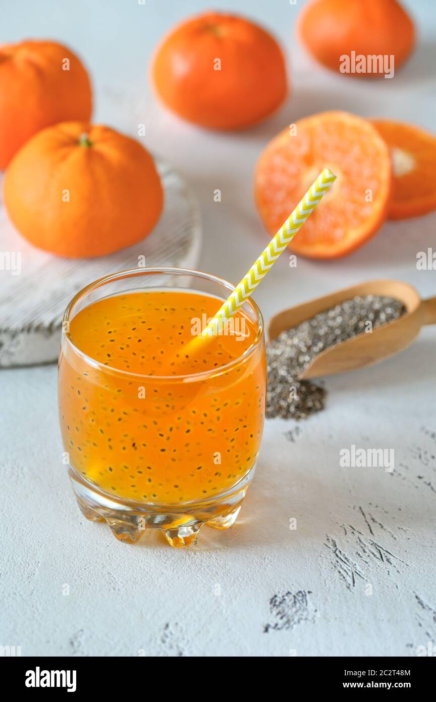 glass-of-orange-juice-with-basil-seeds-stock-photo-alamy