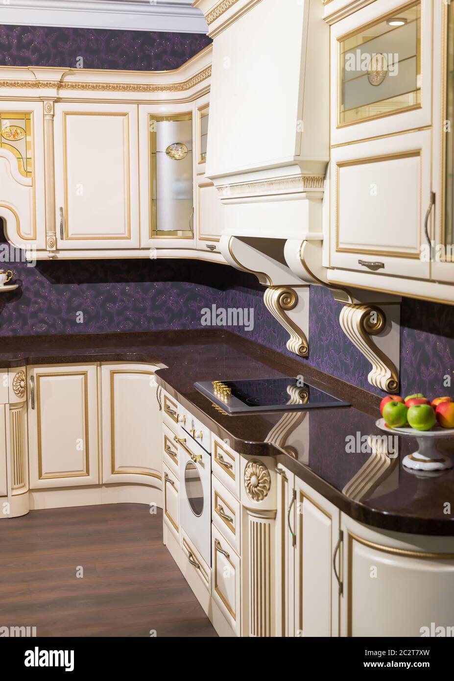 Interior of a modern kitchen. Vertical image Stock Photo - Alamy