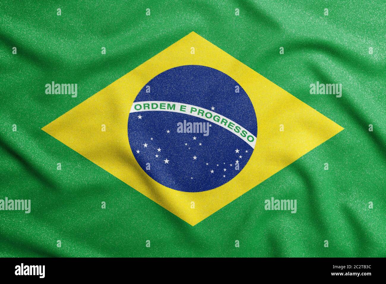 National flag of the Brazil. The main symbol of an independent country