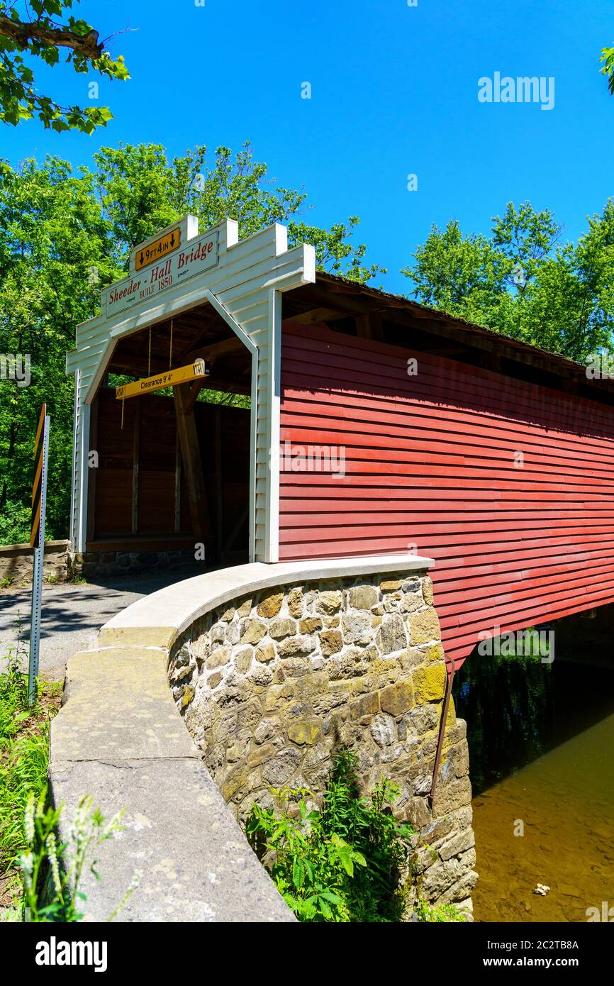 Phoenixville, PA, USA June 14, 2020 The SheederHall Bridge is a 100