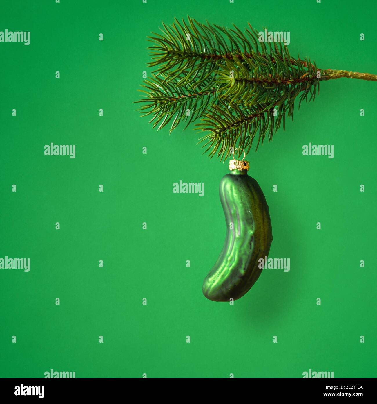 typical Christmas gherkin decoration Stock Photo Alamy