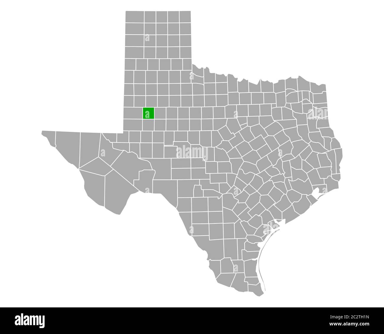 Map of Dawson in Texas Stock Photo - Alamy