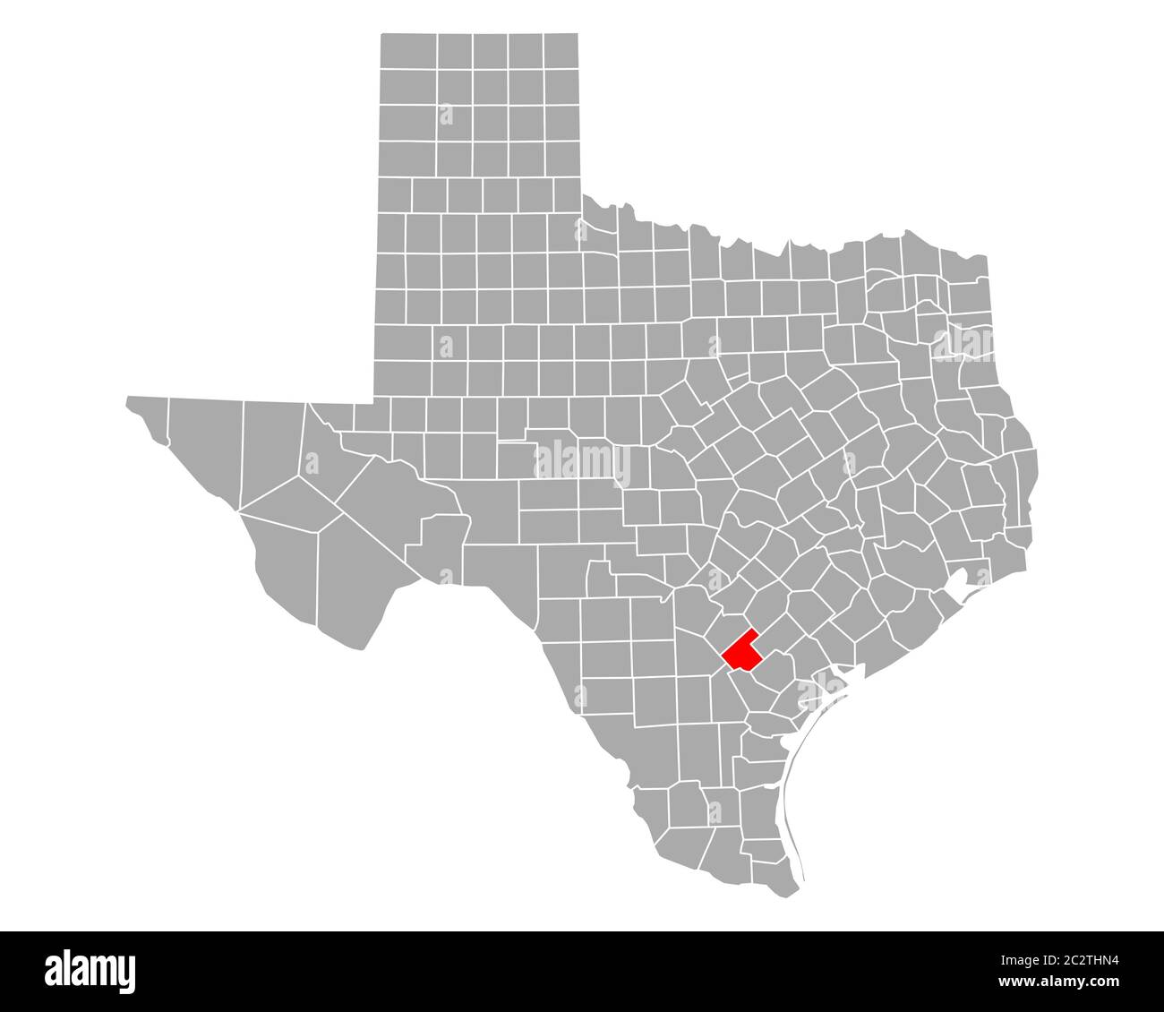 Map of Karnes in Texas Stock Photo Alamy