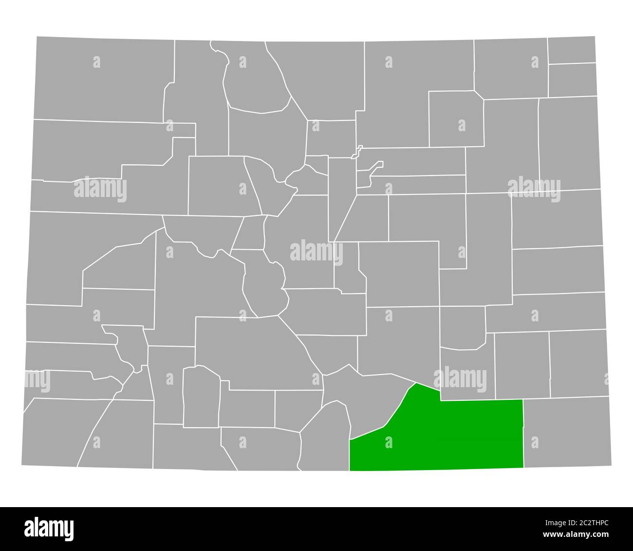 Map of Las Animas in Colorado Stock Photo Alamy