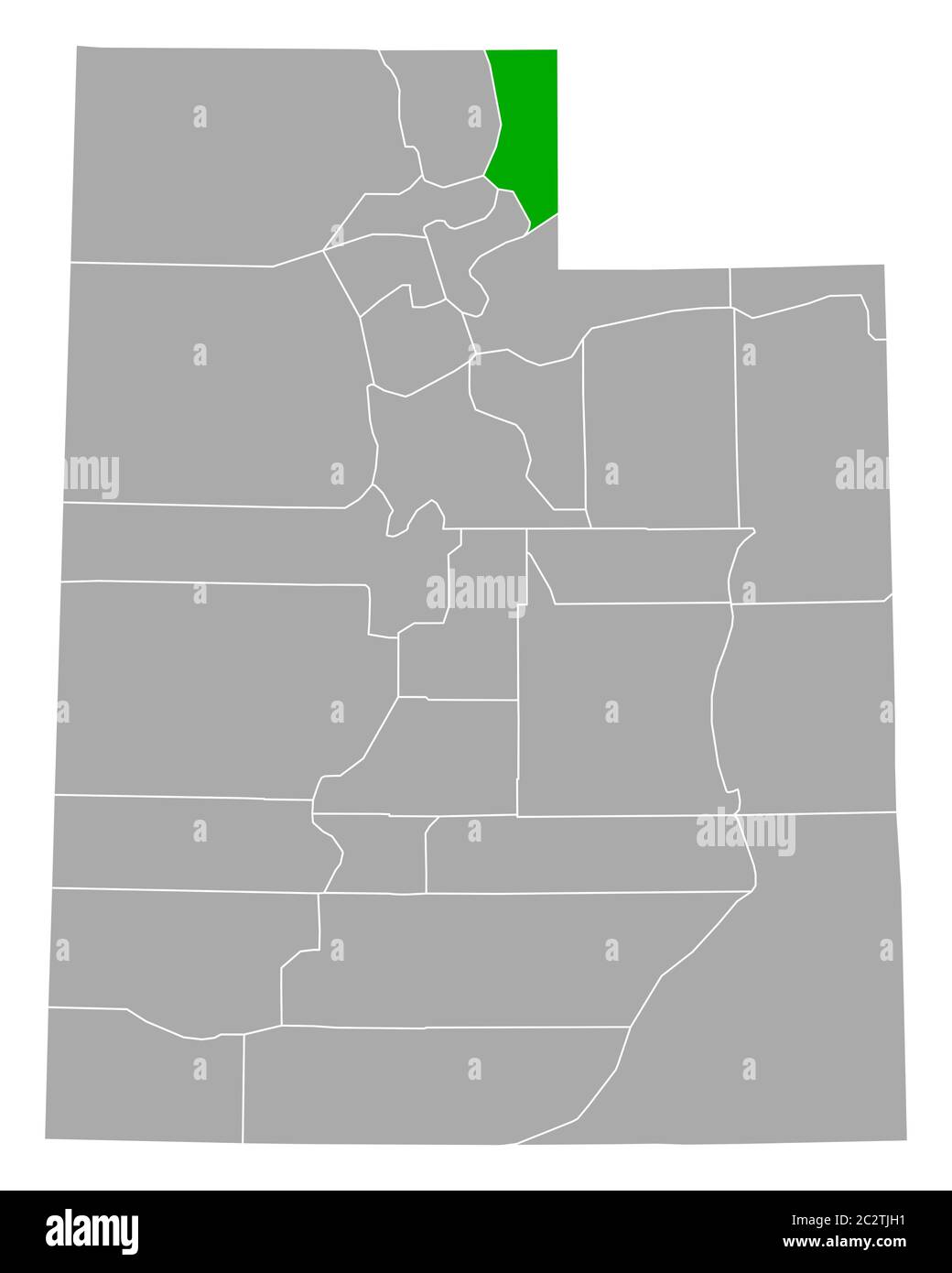 Map of Rich in Utah Stock Photo Alamy