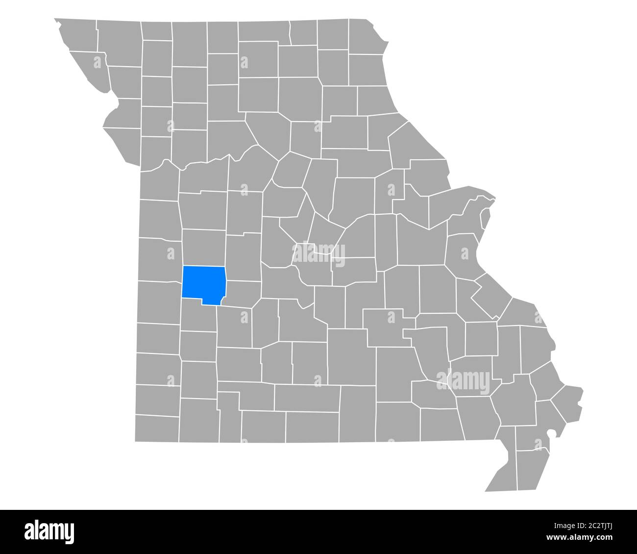 St Clair Mo Map Map Of St Clair In Missouri Stock Photo - Alamy