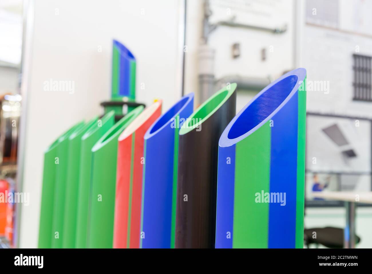 Samples of plastic pipes for heating and water supply Stock Photo Alamy