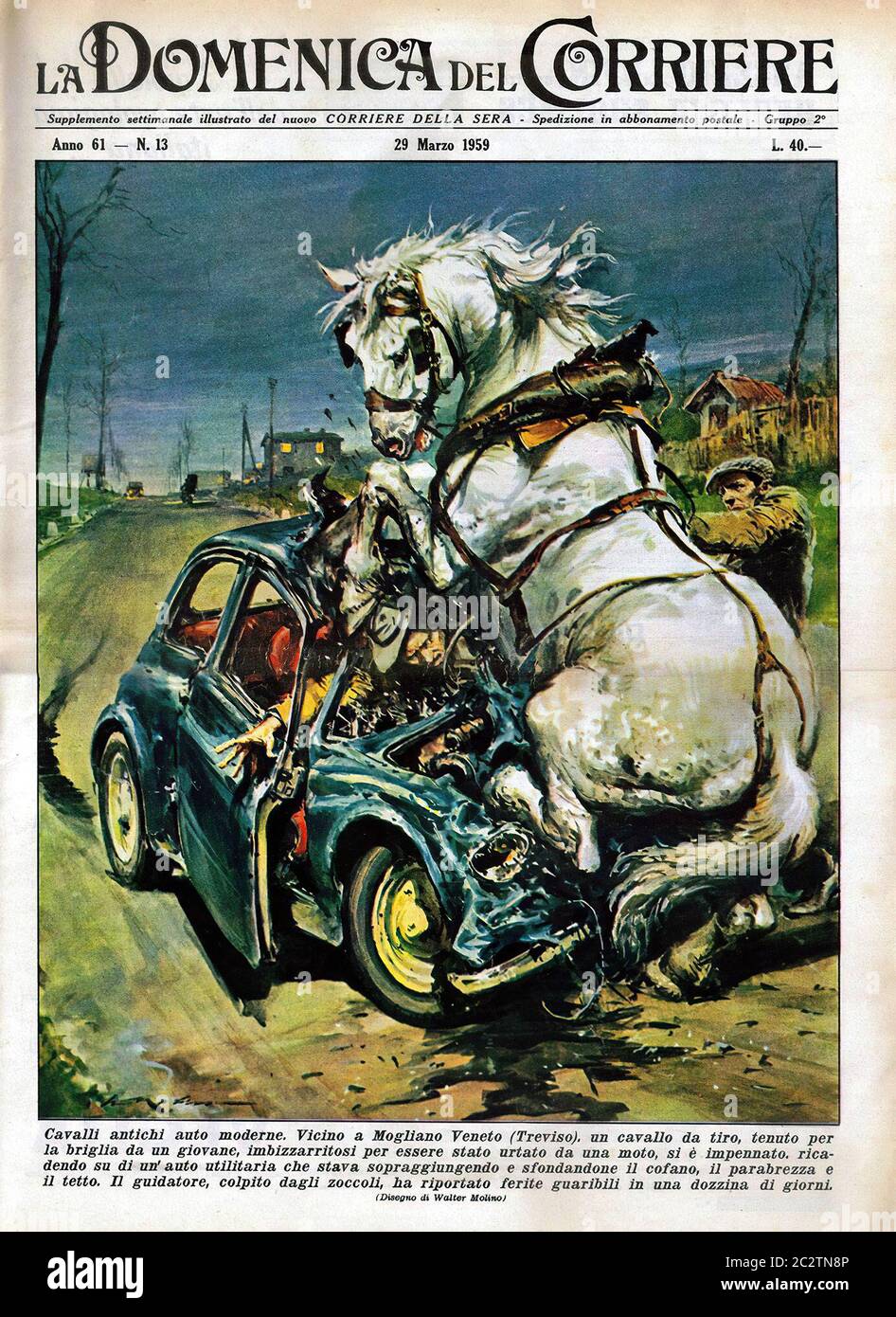 Vintage Illustrations by Walter Molino Stock Photo - Alamy